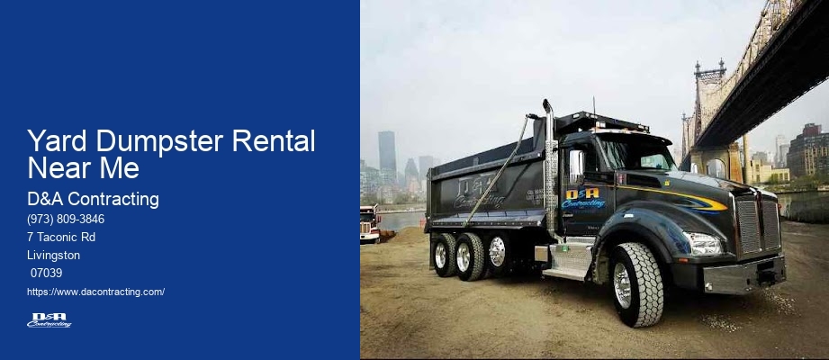 Yard Dumpster Rental Near Me